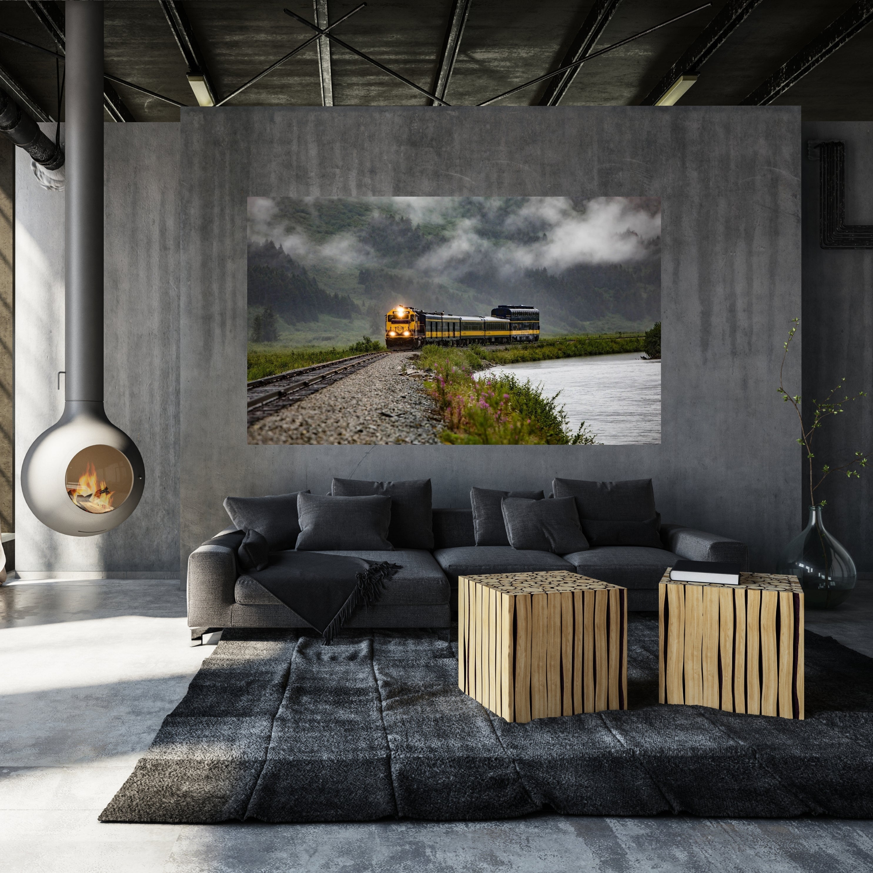 Train & Railroad Wall Art - Industrial Heritage in Motion