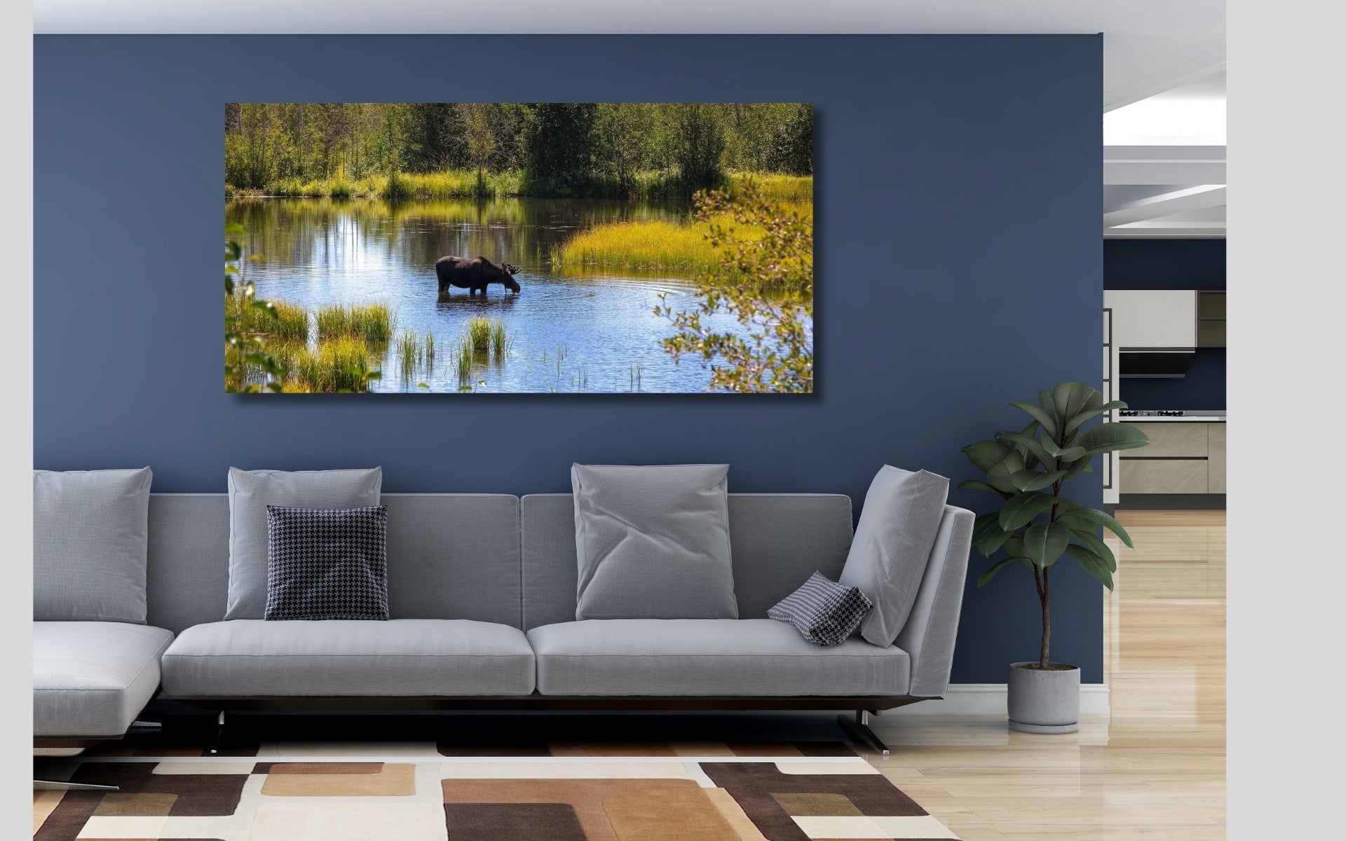 Wildlife in nature inspired collection - featuring a Moose in Grand Teton National Park - fine art by Lisa Blount Photography