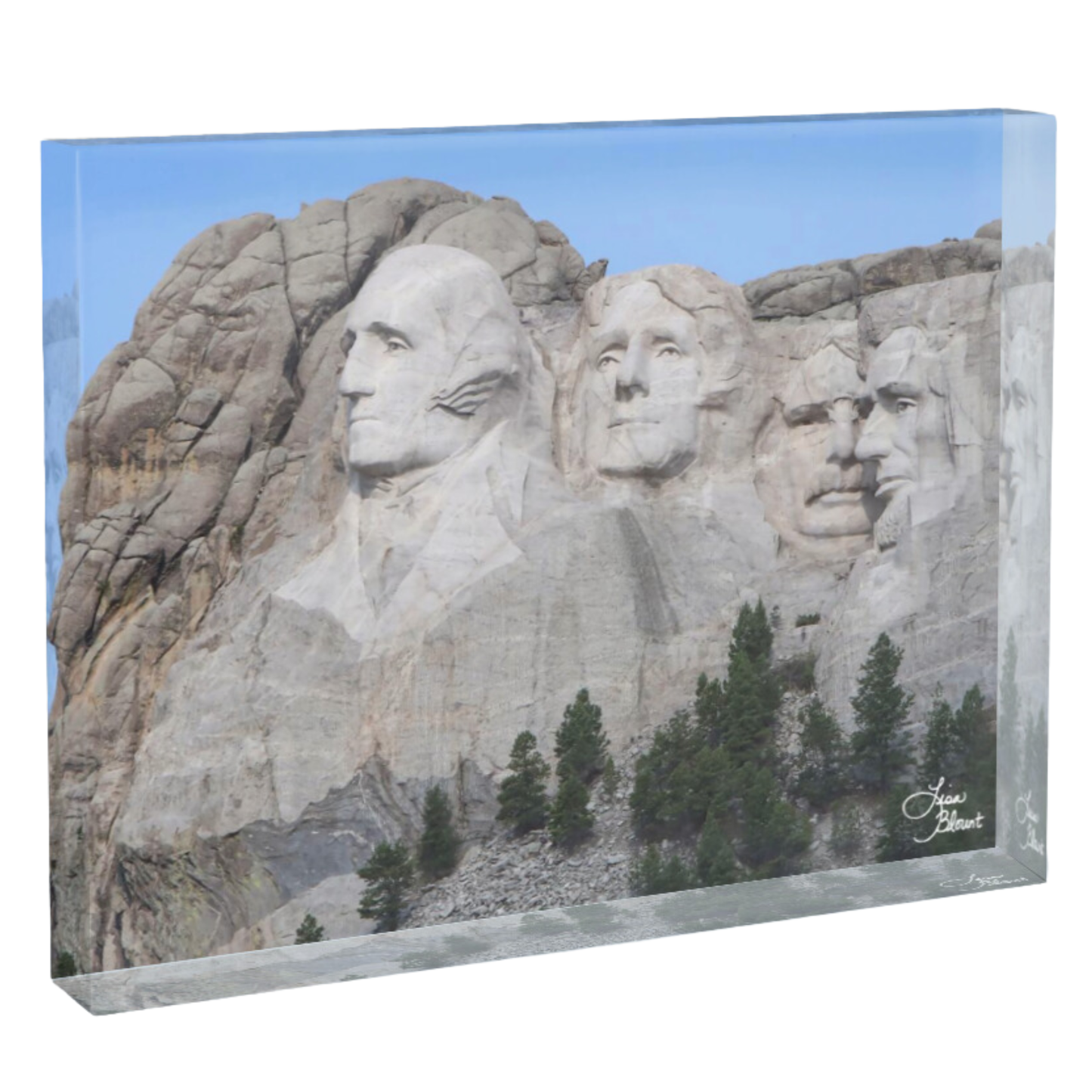 5x7 Acrylic block of Mount Rushmore home decor