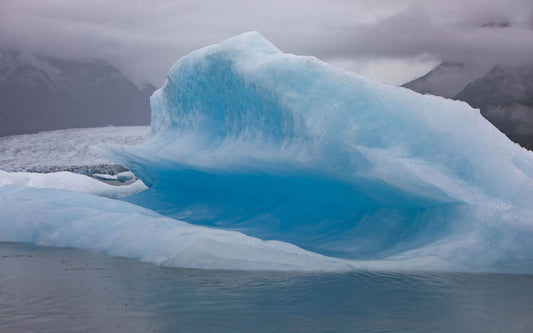 Blue Wave shaped iceberg in Alaska large art