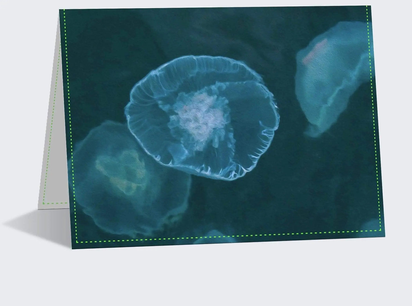 Lisa Blount Photography Linen Note Card (25) 5x7 Linen Note Cards Alaskan Jellies - Linen Note Cards