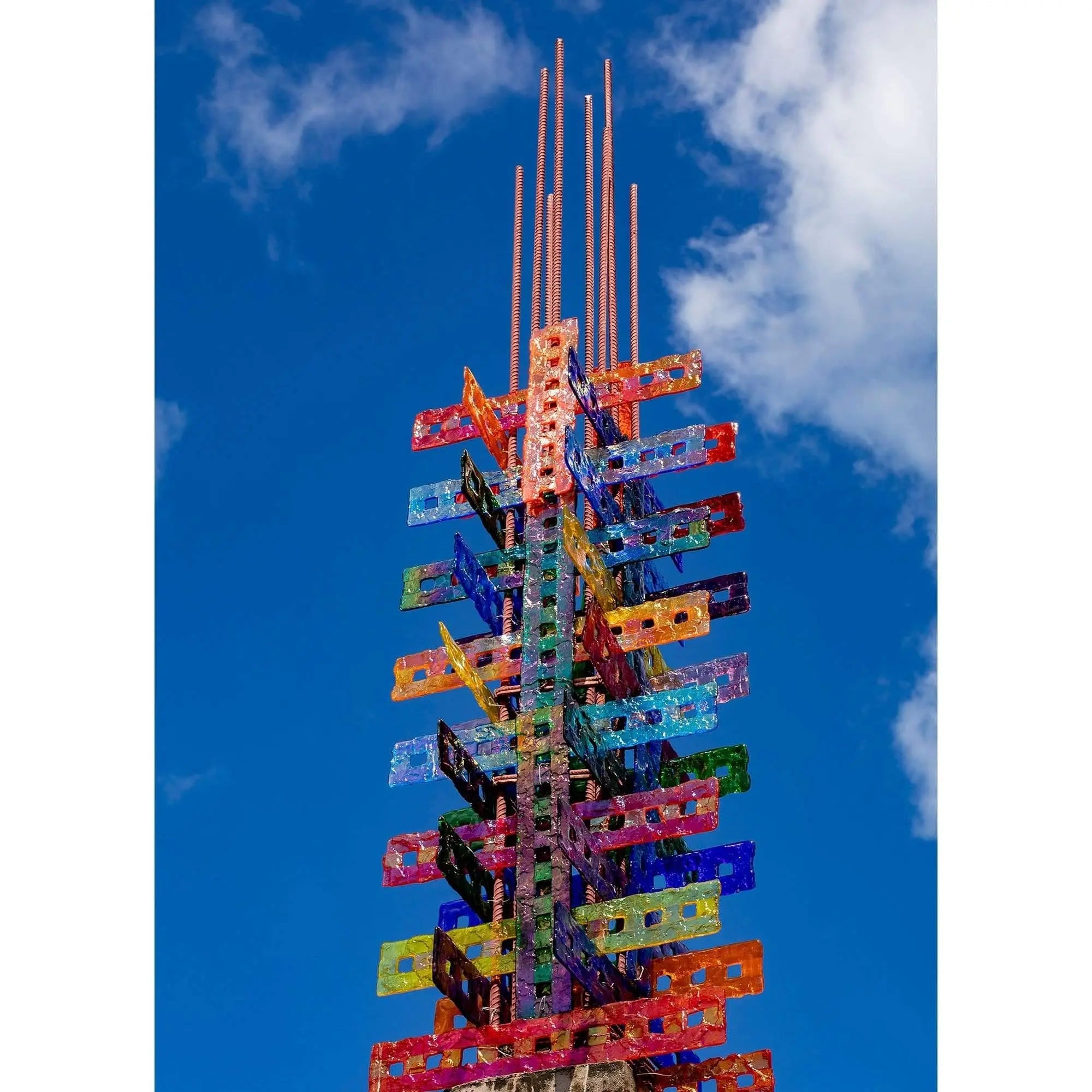 Columns of Heaven art in St Lucia Jade Mountain acrylic photo