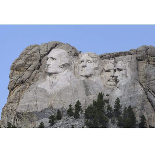 large acrylic art of mount rushmore
