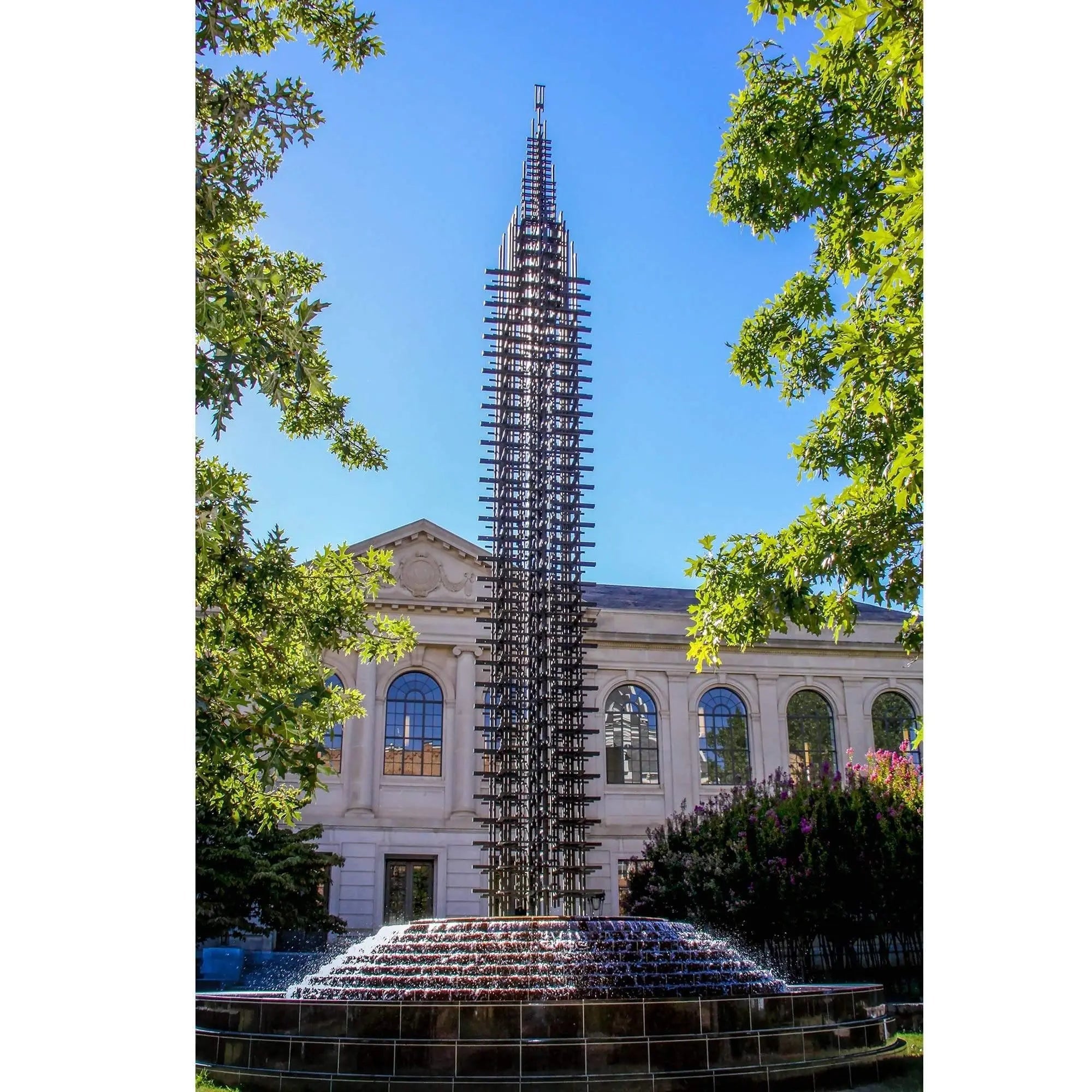 UARK Peace Fountain wall decor