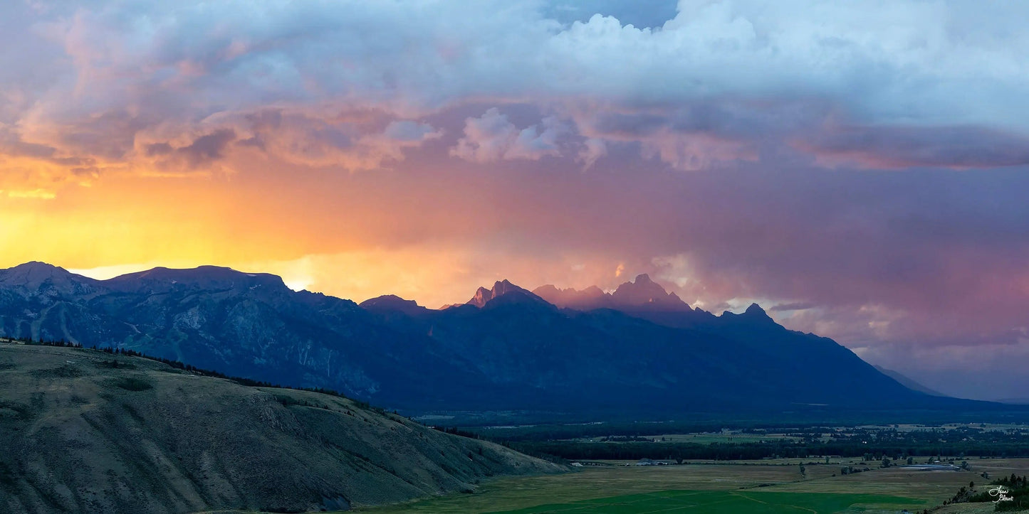 Grand Teton sunset 52x26 truLife Acrylic fine art trulife acrylic signed art photography grand teton national park