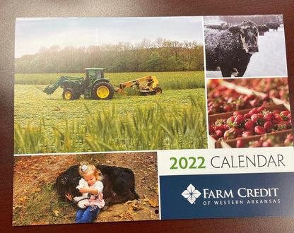 lisa blount photography fine art harvesting wheat on cover of farm credit calendar 2022