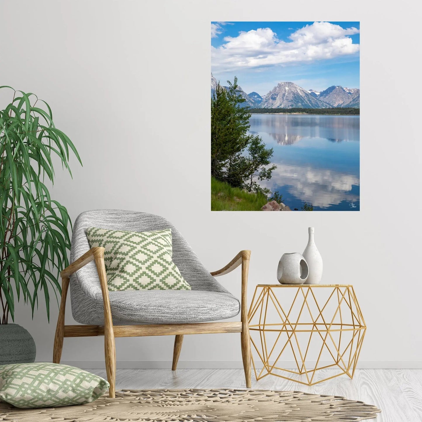 Grand Tetons reflection fine art photography Lisa Blount