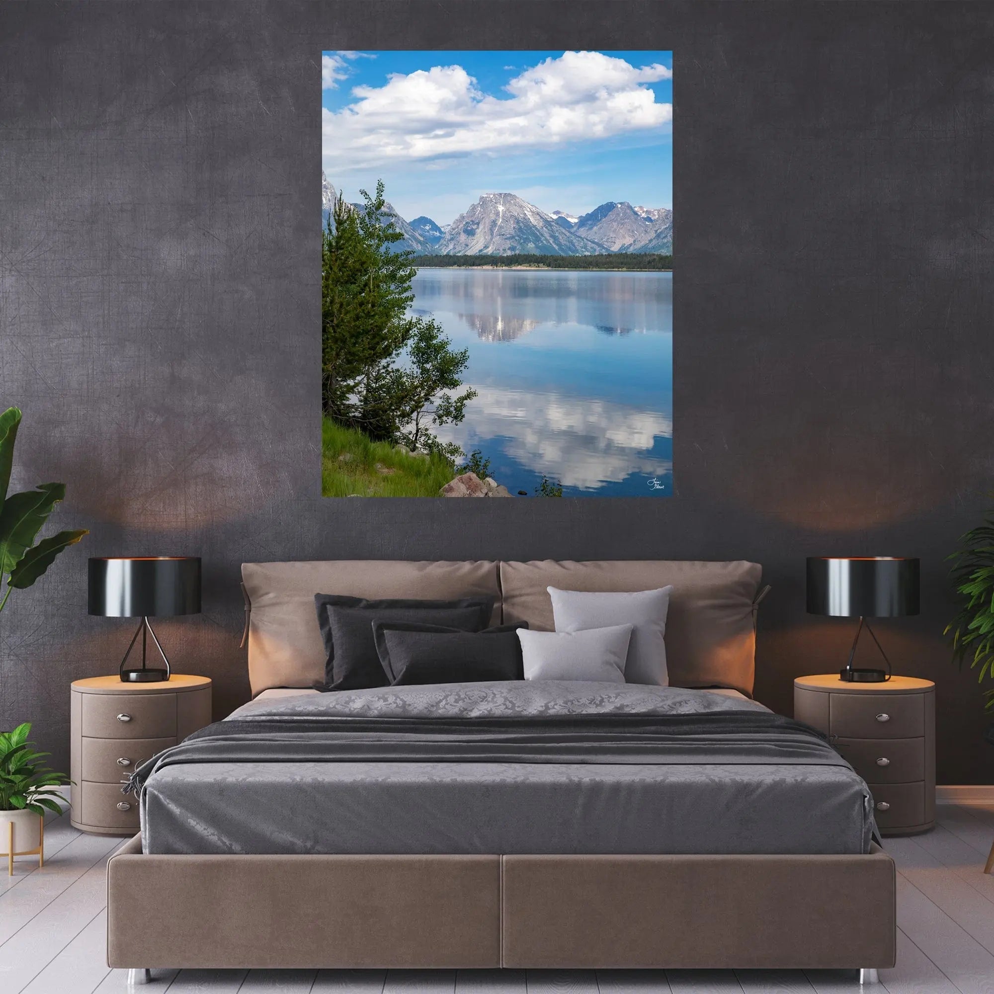 Lake fine art photo Jackson Wyoming room view Lisa Blount