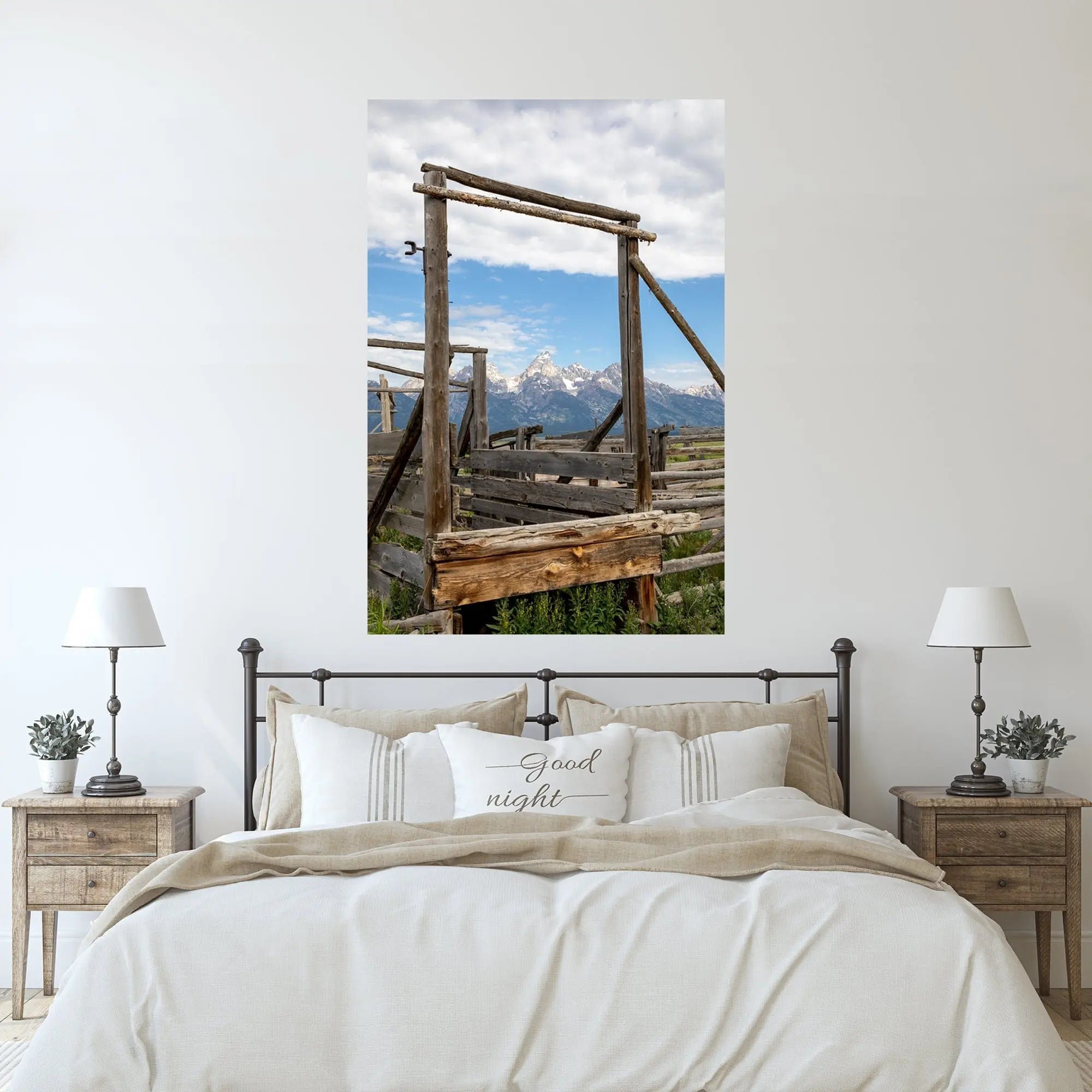 Farmhouse decor rustic cattle chute Grand Tetons Wyoming Lisa Blount