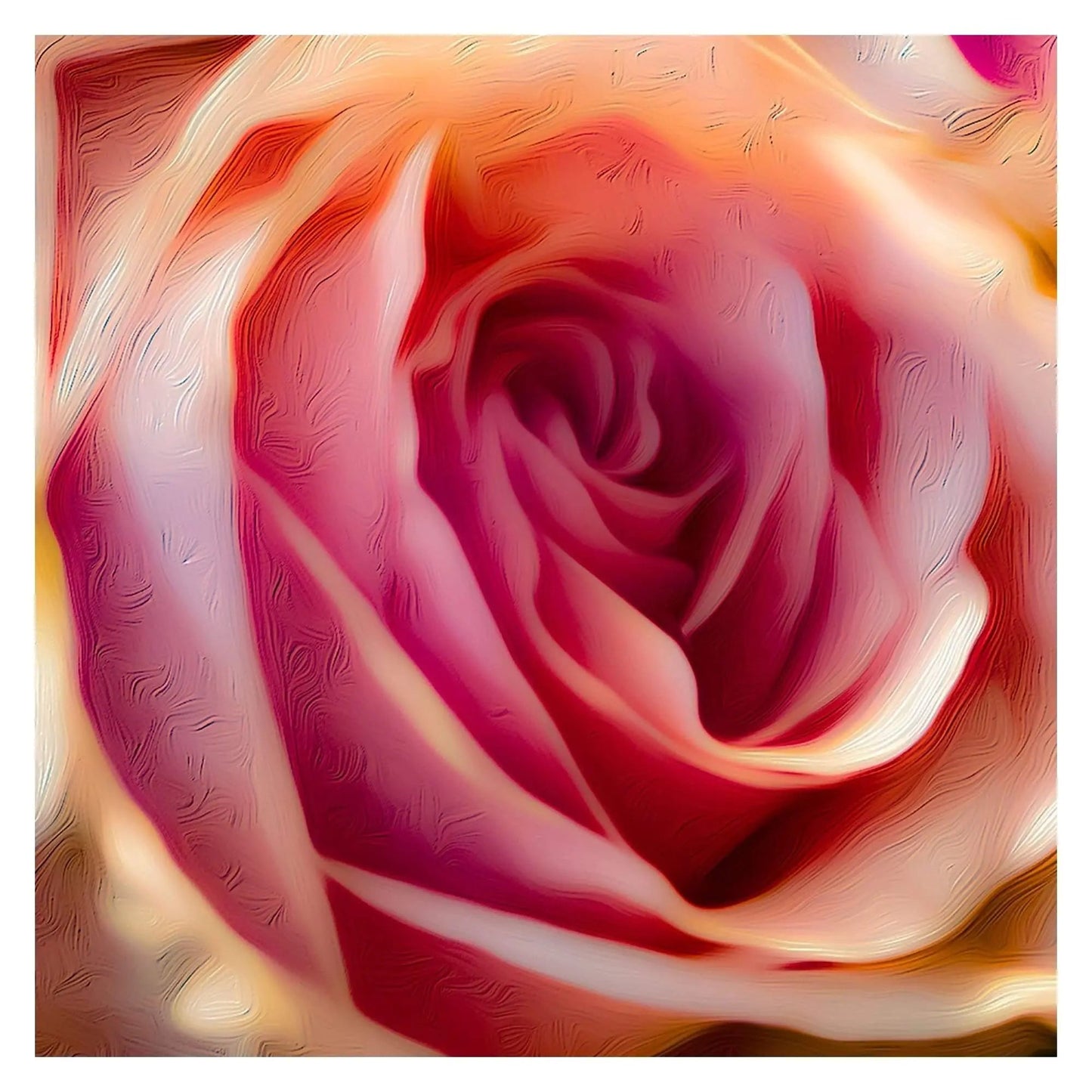 Pink rose art