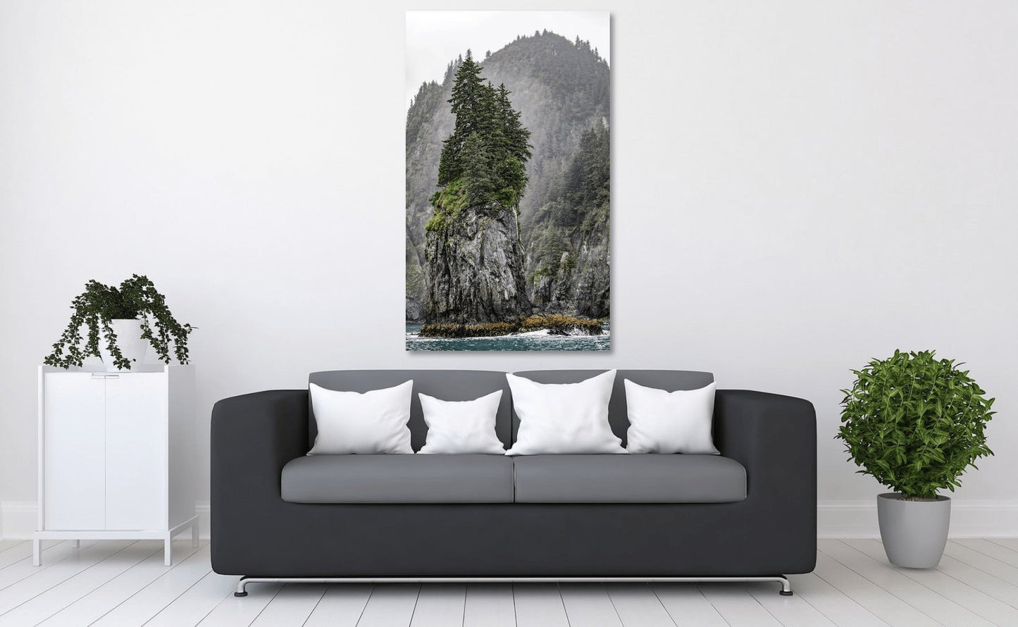 standing alone by lisa blount photography display on wall