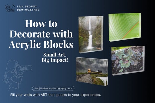 5 ways to decorate your space using acrylic blocks.  A small art with a big impact.