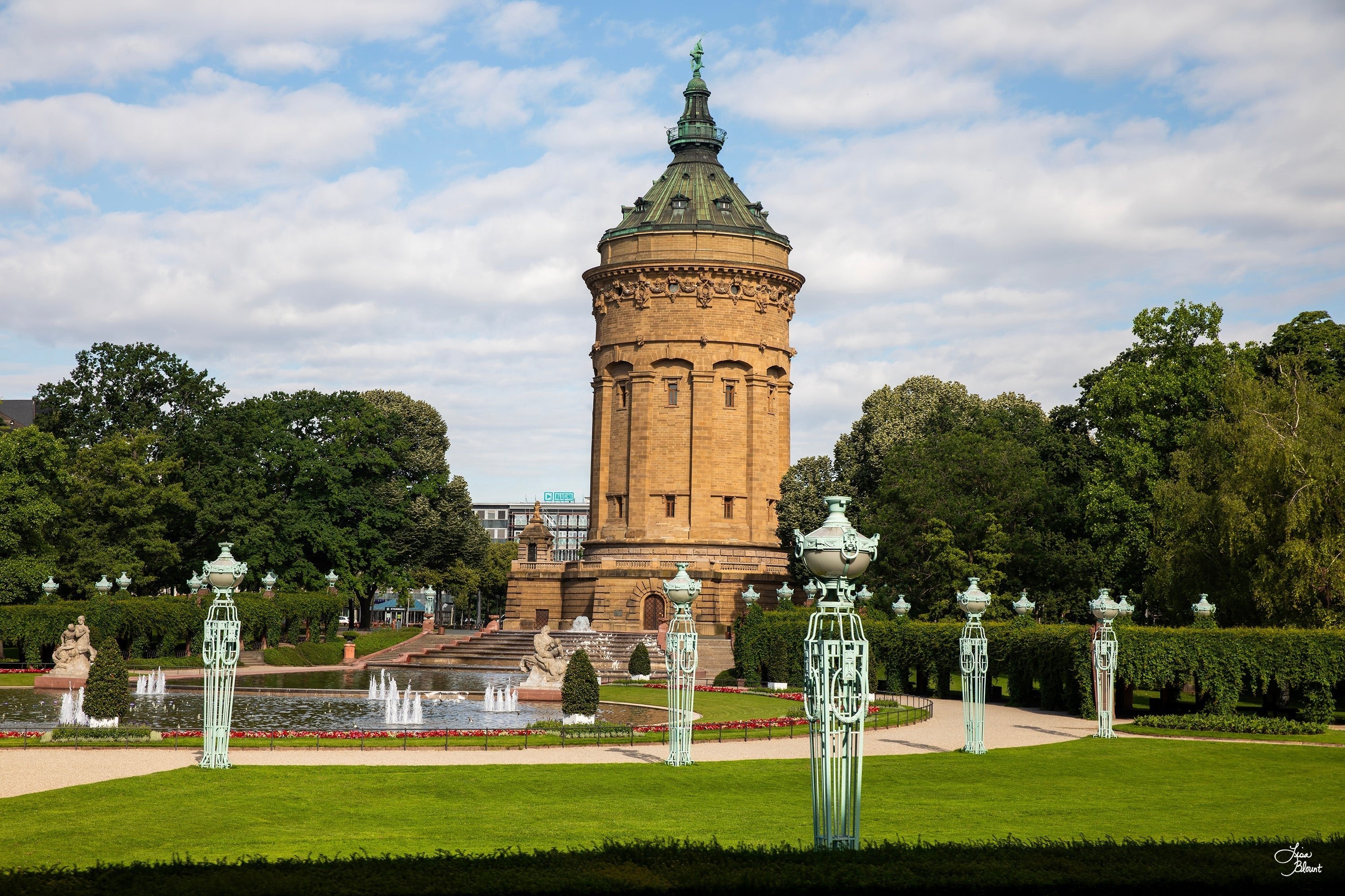 Mannheim Square Water Tower Germany Lisa Blount Photography fine art