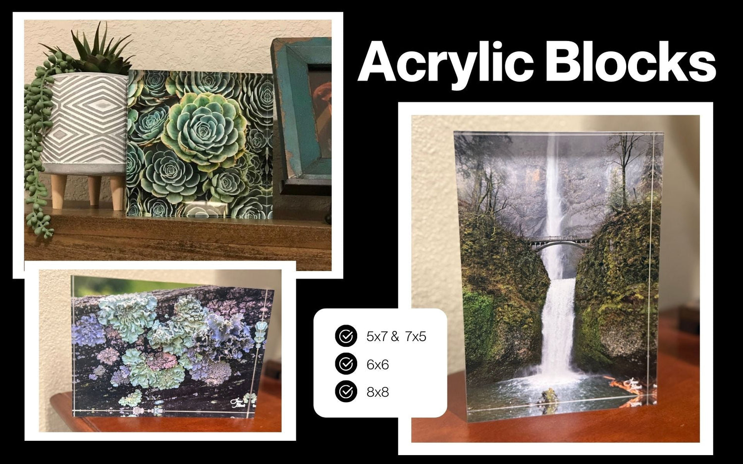 Mini Acrylic Block Art Collections – Curated Fine Art Photography by Lisa Blount