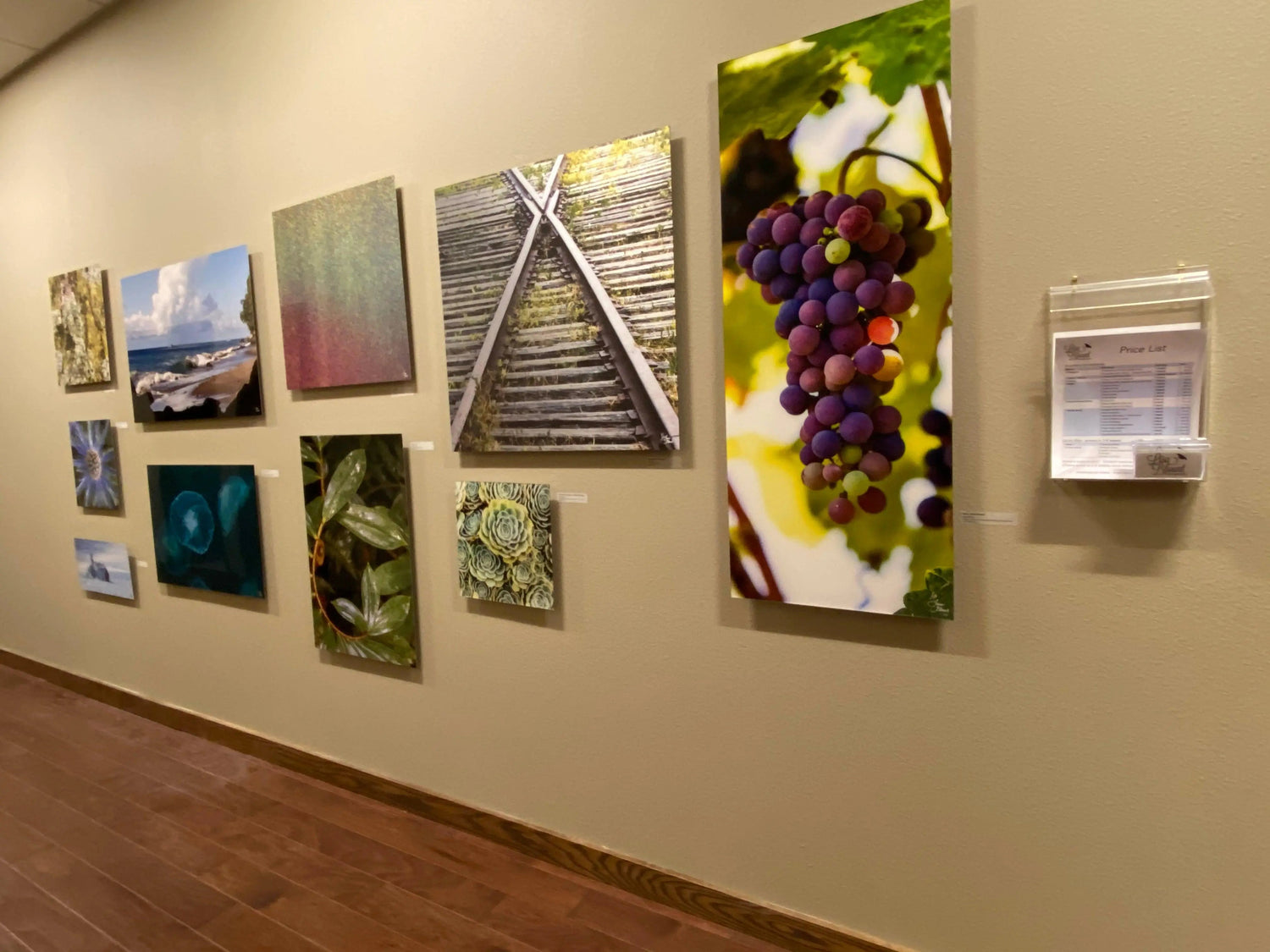 Gallery wall of art by Lisa Blount Photography