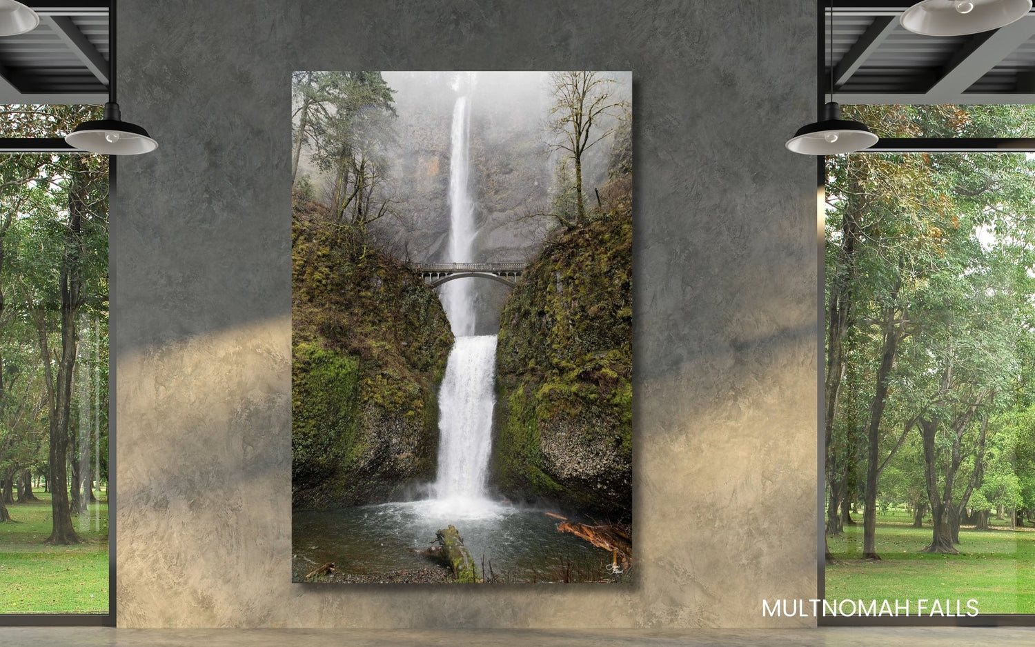 Bridal veil falls PCN Oregon Columbia River Gorge large fine art photography by Lisa Blount 