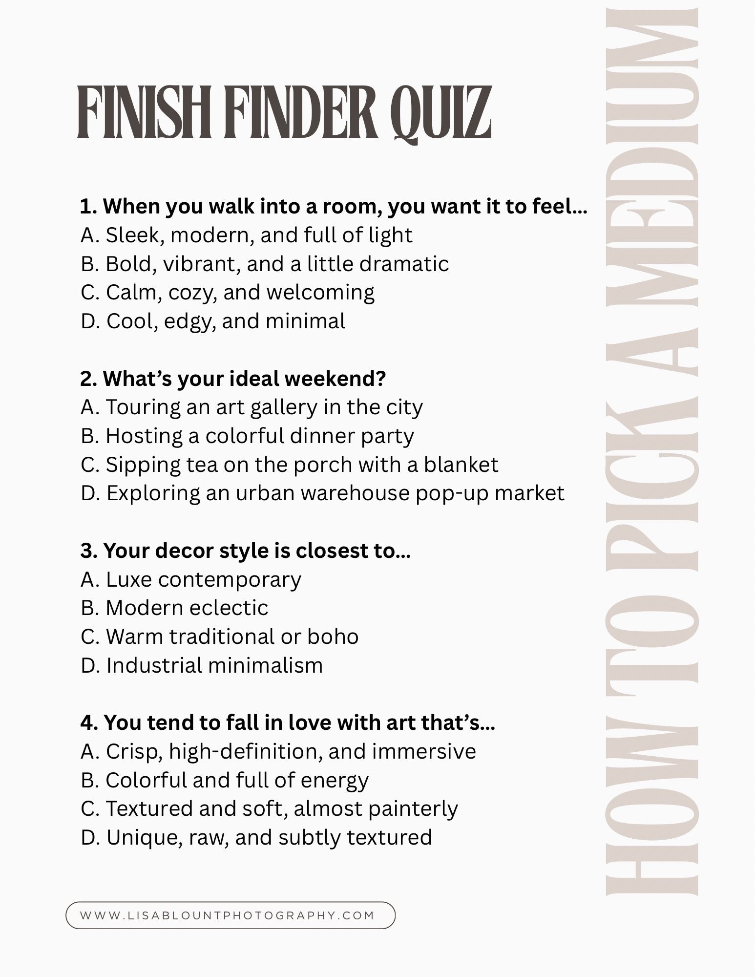 Choosing the right medium - how to select the right medium or finish for your fine art photography
