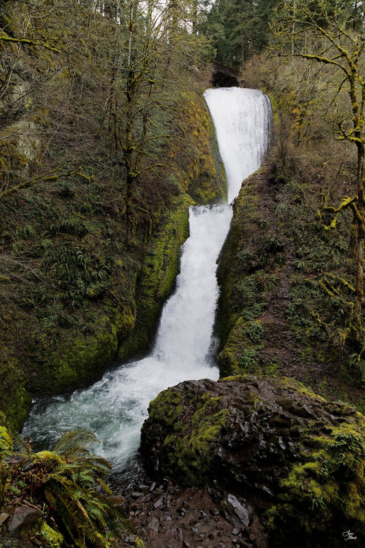 Bridal Veil Waterfall, Oregon art, Pacific Northwest, large fine art wall decor