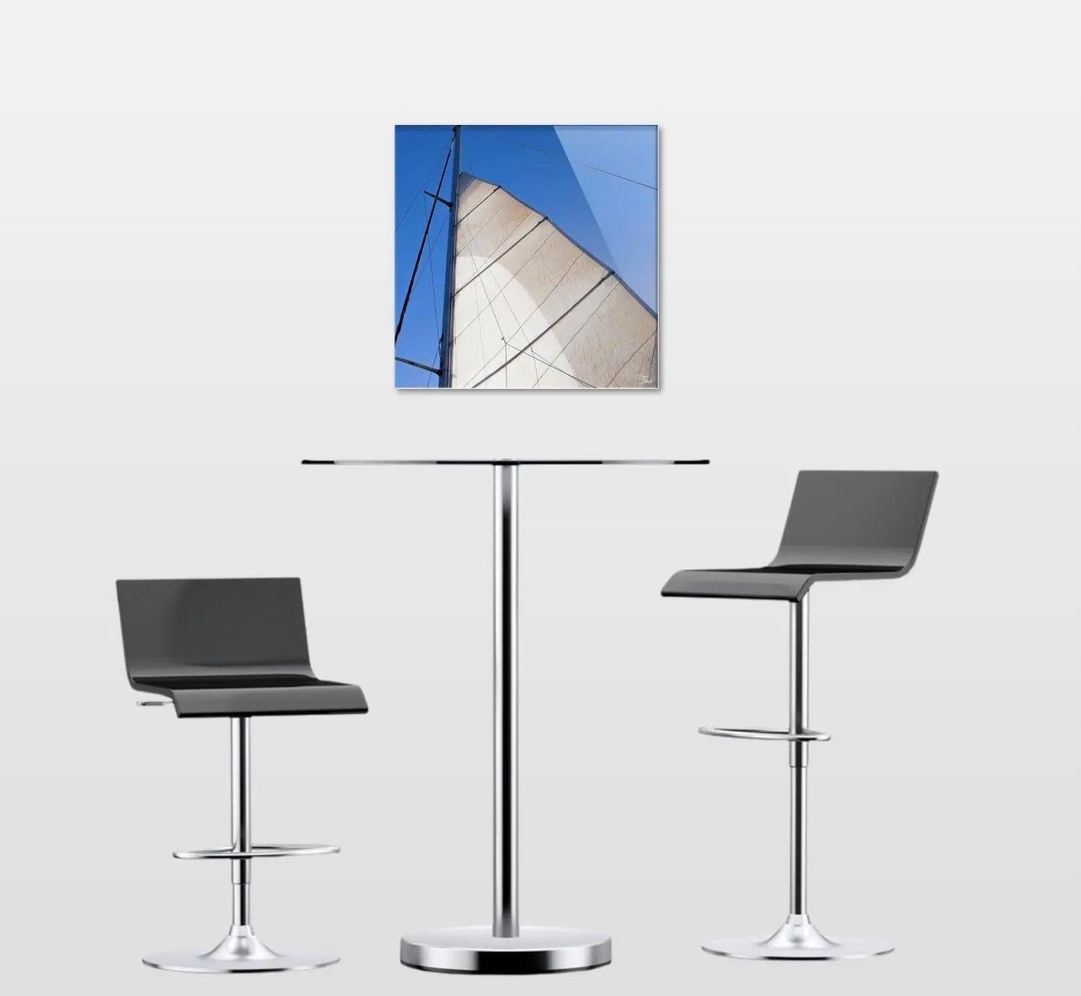 Room view example nautical boat sail decor