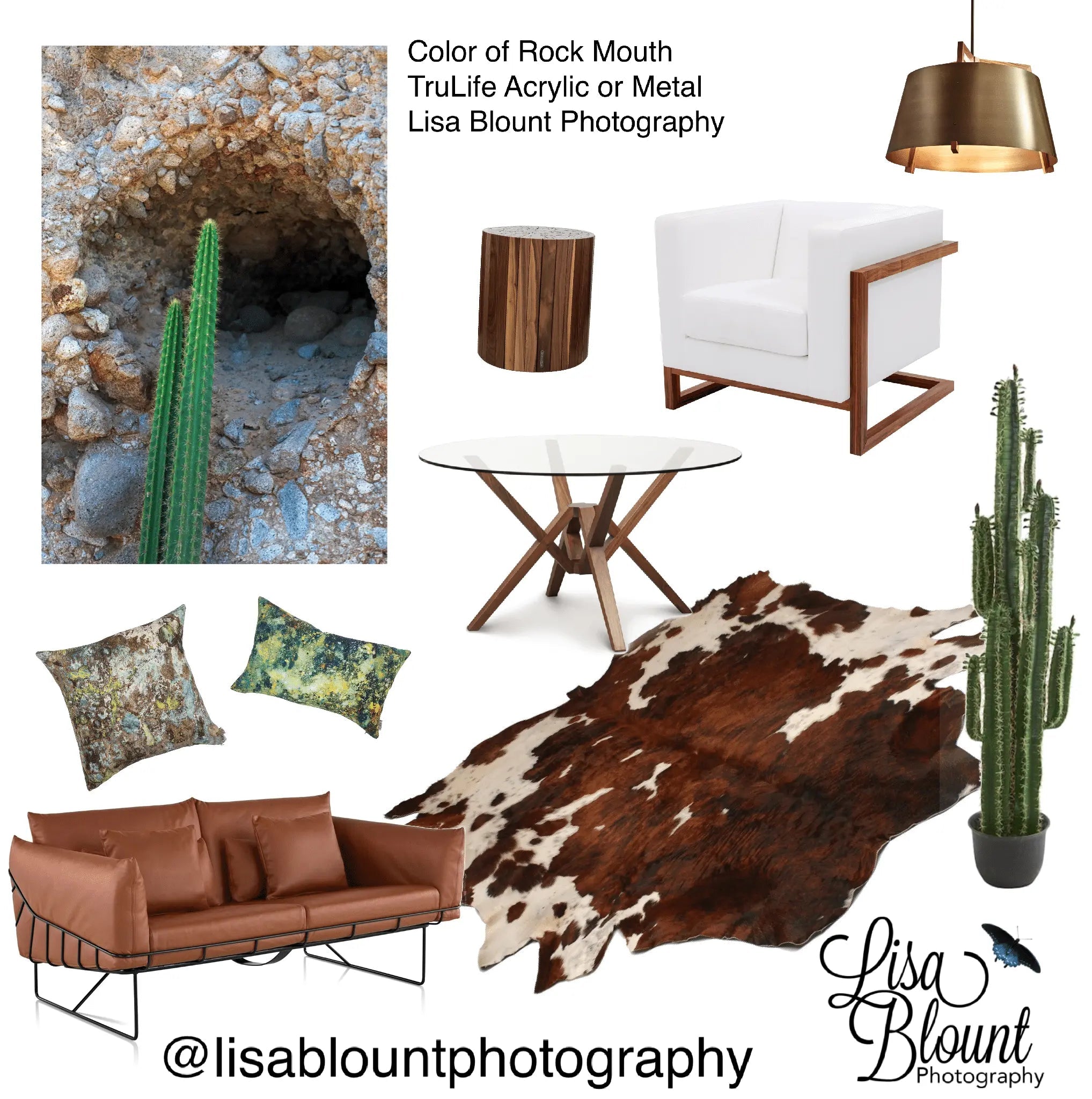 Color of Rock Mouth Fine Art Mood Board western southwest featuring art by Lisa Blount