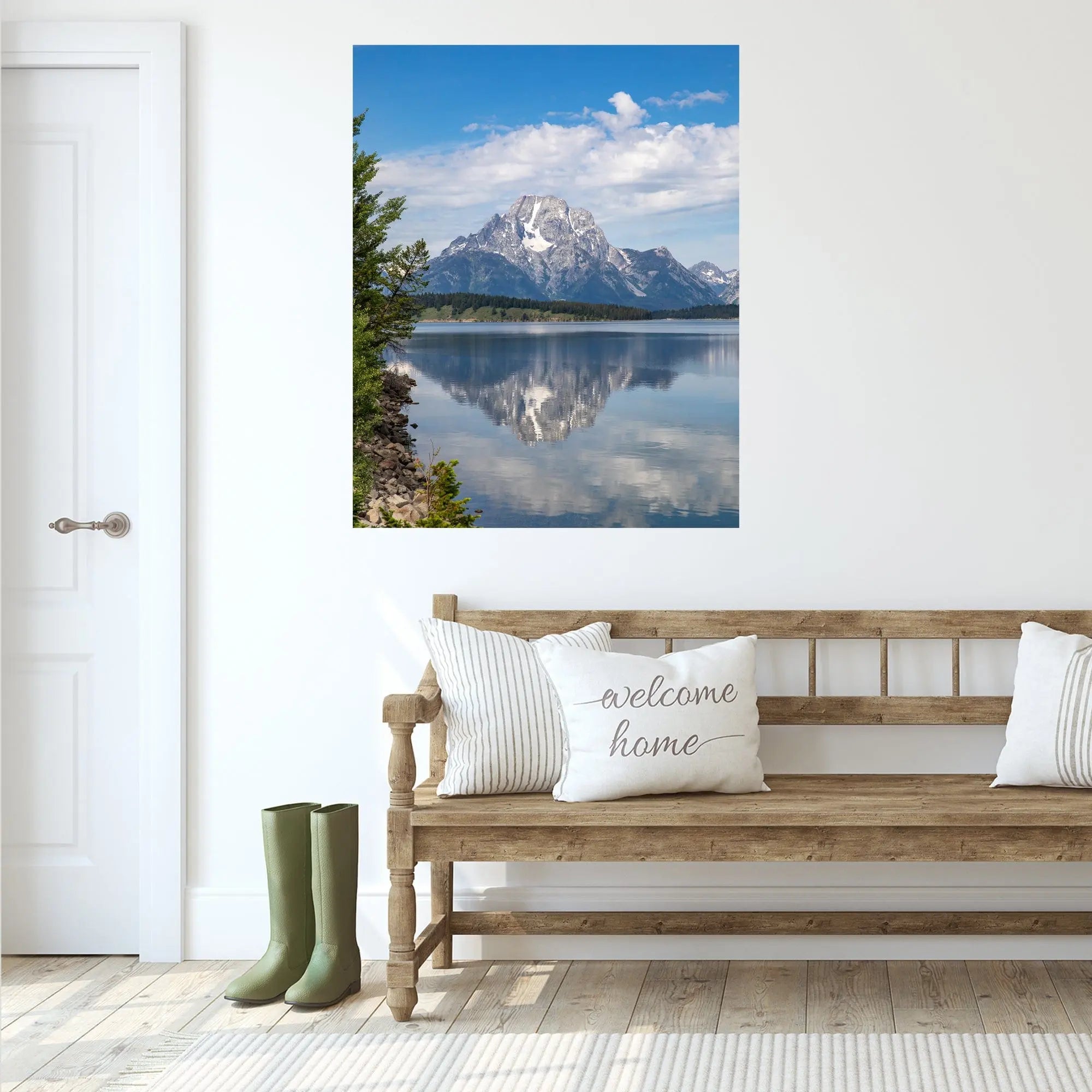 Jackson Lake fine art display rustic decor by Lisa Blount