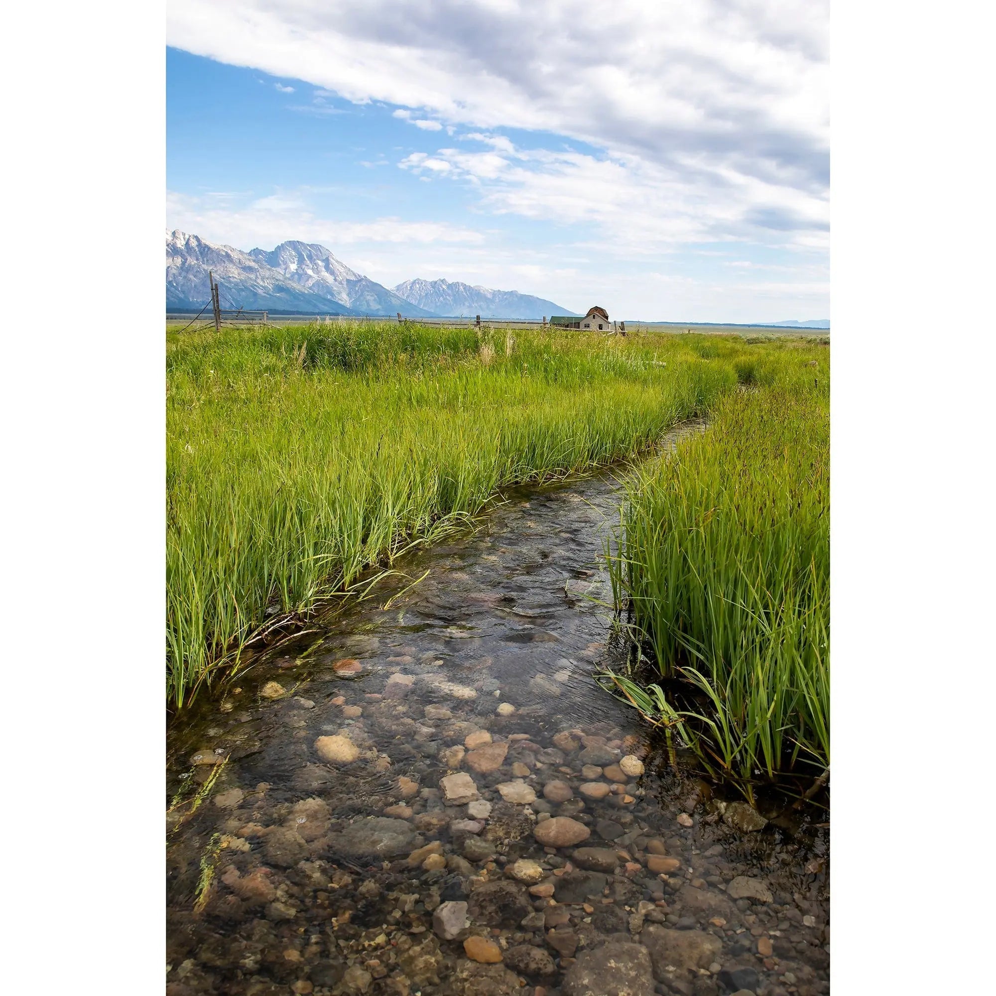 mormon row stream  fine art Lisa Blount Photography