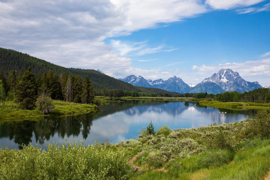 Oxbow bend Mount Moran reflection fine art acrylic by Lisa Blount Photography