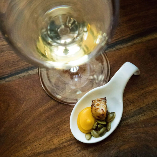 Small print beverage with food pairing photo Lisa Blount