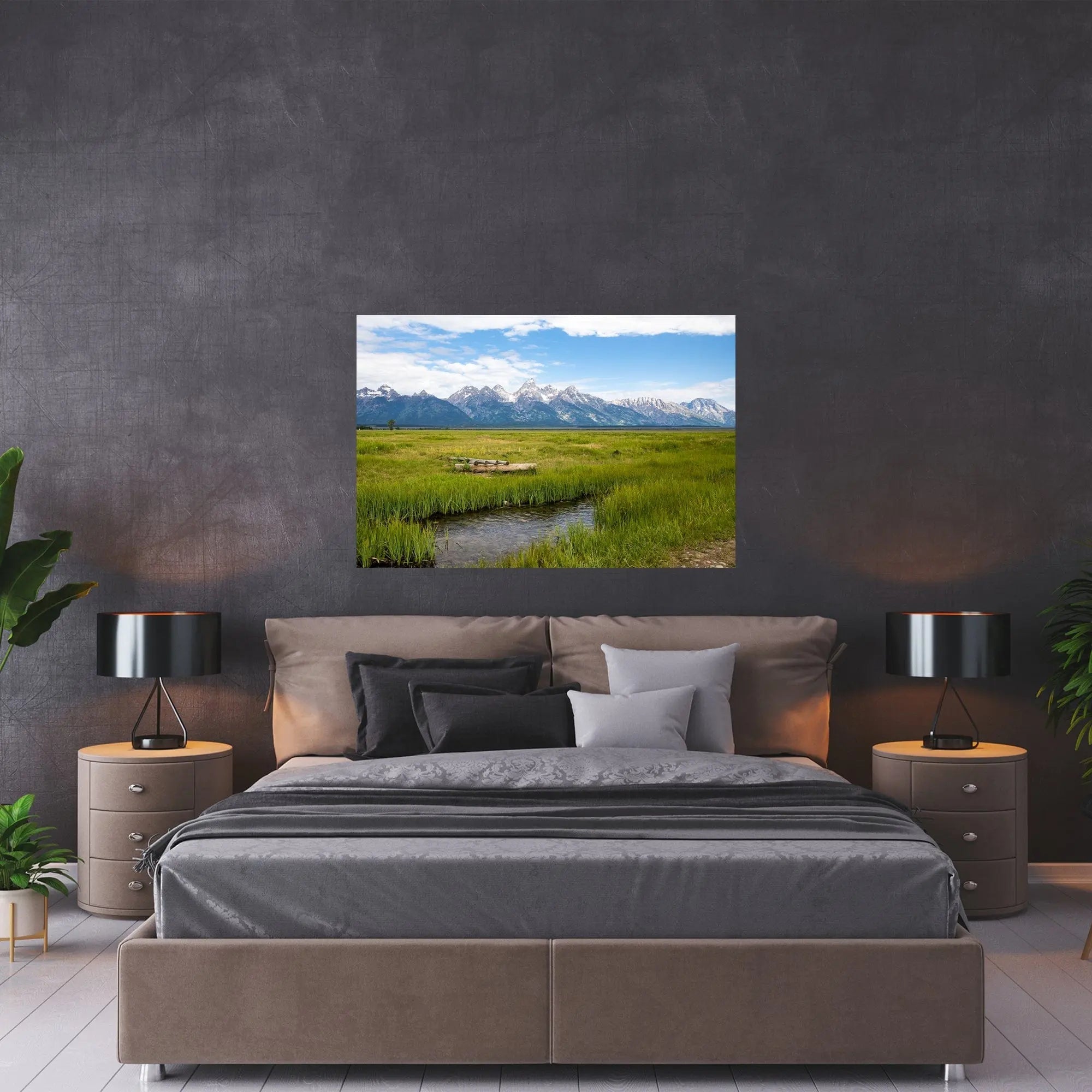 tetons landscape fine art acrylic photography by Lisa Blount wall decor
