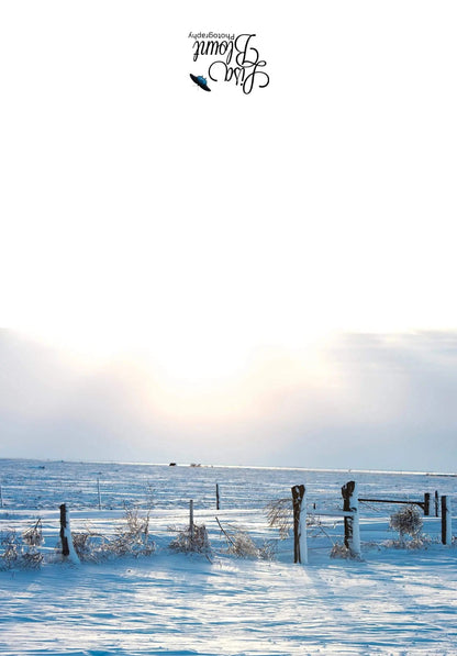 Rustic Winter Farming Greeting Note Card Lisa Blount Photography