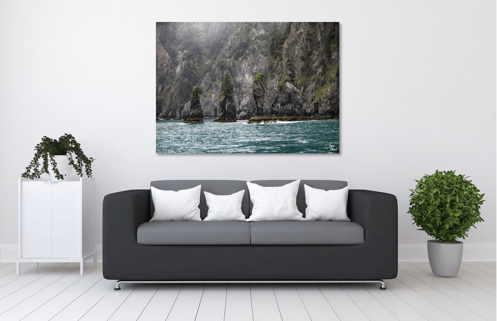 Kenai Fjords large wall decor in room 